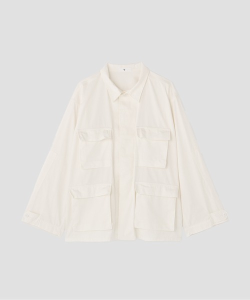 Y(ワイ)の「Y / ORGANIC COTTON HIGH DENSITY SATIN BLOUSON(ブルゾン・メンズ・ネイビー/ホワイト・LARGE/MEDIUM/SMALL)」の6枚目の写真
