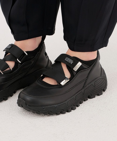 ODAKHA(オダカ)の「【ODAKHA/オダカ×SUICOKE/スイコック】レースアップスニーカー(スニーカー・レディース・ブラック・05)」の1枚目の写真