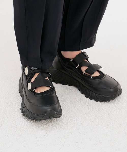 ODAKHA(オダカ)の「【ODAKHA/オダカ×SUICOKE/スイコック】レースアップスニーカー(スニーカー・レディース・ブラック・05)」の2枚目の写真
