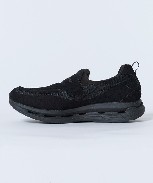 WHITE MOUNTAINEERING(ホワイトマウンテニアリング)の「White Mountaineering/ホワイトマウンテニアリング × MOITHROUGH 360/ モイスルーサンロクマル LOAFER SNEAKER ローファースニーカー フォーマル スエード メンズ レディース 雨の日 2026年秋冬(ローファー・メンズ・ブラック・26/27/28)」の5枚目の写真