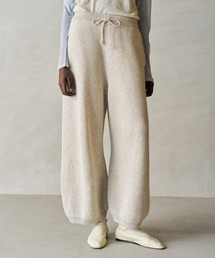 UNFIL アンフィル / woolen cotton & silk nep wool tweed-knit pants 混紡コットンシルクツイードニットパンツ / WXFL-UW126