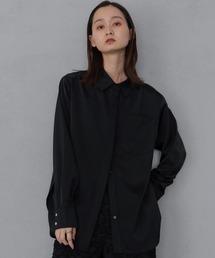 【&g'aime 】サテンオーバーシャツ Satin Oversized Shirt
