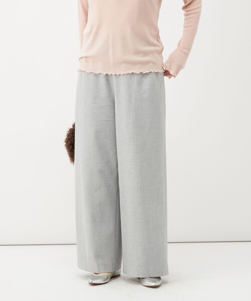 NOLLEY’S(ノーリーズ)の「《吸湿発熱》ウォッシャブル裏起毛WARMパンツ(その他パンツ・レディース・オフホワイト/ピンク/ライトグレー・40/38/36/34)」の2枚目の写真