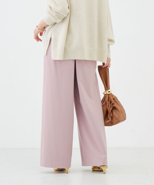 NOLLEY’S(ノーリーズ)の「《吸湿発熱》ウォッシャブル裏起毛WARMパンツ(その他パンツ・レディース・オフホワイト/ピンク/ライトグレー・40/38/36/34)」の16枚目の写真