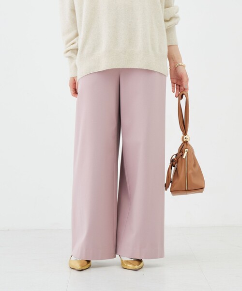 NOLLEY’S(ノーリーズ)の「《吸湿発熱》ウォッシャブル裏起毛WARMパンツ(その他パンツ・レディース・オフホワイト/ピンク/ライトグレー・40/38/36/34)」の18枚目の写真