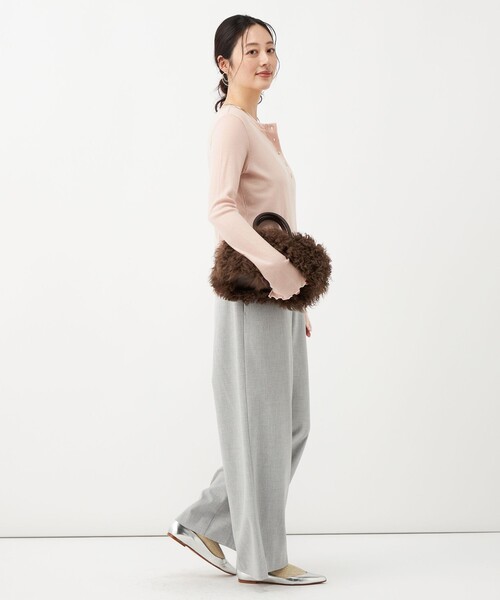 NOLLEY’S(ノーリーズ)の「《吸湿発熱》ウォッシャブル裏起毛WARMパンツ(その他パンツ・レディース・オフホワイト/ピンク/ライトグレー・40/38/36/34)」の20枚目の写真