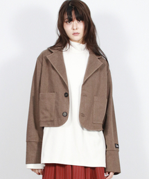 DEMARC（ドゥマーク）の「TAILORED MEDIUM CROP JACKET -  Brown（テーラードジャケット）」