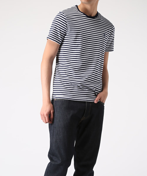 POLO RALPH LAUREN（ポロ ラルフ ローレン）の「カスタムフィット ストライプド Tシャツ（Tシャツ/カットソー・メンズ・ライトブルー/ネイビー/グレー/ブラック系その他・MEDIUM/XX-LARGE/X-LARGE/X-SMALL/LARGE/SMALL）」の13枚目の写真