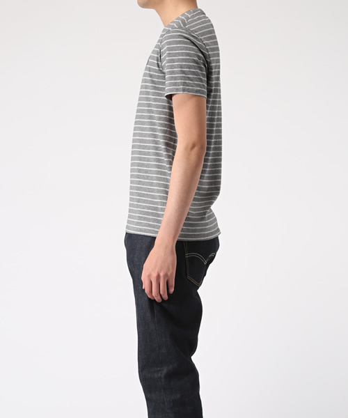 POLO RALPH LAUREN（ポロ ラルフ ローレン）の「カスタムフィット ストライプド Tシャツ（Tシャツ/カットソー・メンズ・ライトブルー/ネイビー/グレー/ブラック系その他・MEDIUM/XX-LARGE/X-LARGE/X-SMALL/LARGE/SMALL）」の5枚目の写真