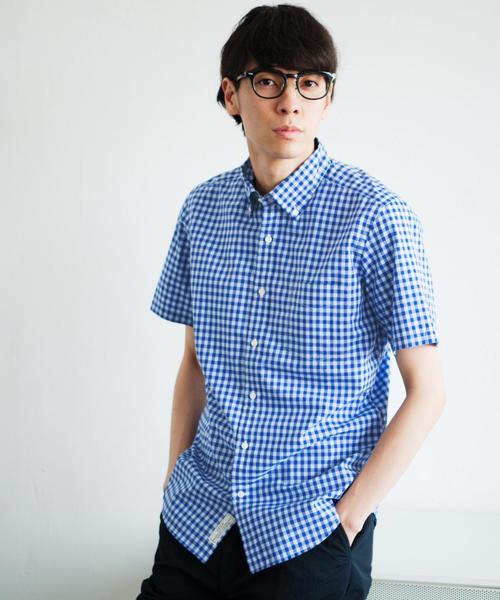 green label relaxing（グリーンレーベルリラクシング）の「KT BR/GGM GIZA ボタンダウン S/SL シャツ◆（シャツ/ブラウス・メンズ・ネイビー/ロイヤルブルー/ブラック・X-LARGE/LARGE/MEDIUM/SMALL）」の3枚目の写真