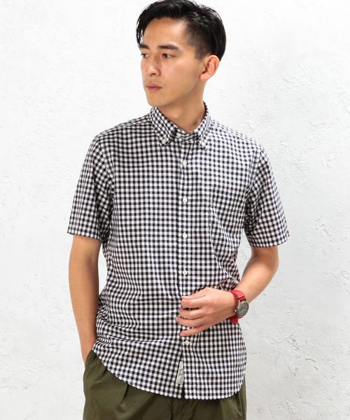 green label relaxing（グリーンレーベルリラクシング）の「KT BR/GGM GIZA ボタンダウン S/SL シャツ◆（シャツ/ブラウス・メンズ・ネイビー/ロイヤルブルー/ブラック・X-LARGE/LARGE/MEDIUM/SMALL）」の2枚目の写真