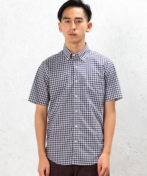 green label relaxing（グリーンレーベルリラクシング）の「KT BR/GGM GIZA ボタンダウン S/SL シャツ◆（シャツ/ブラウス・メンズ・ネイビー/ロイヤルブルー/ブラック・X-LARGE/LARGE/MEDIUM/SMALL）」の14枚目の写真