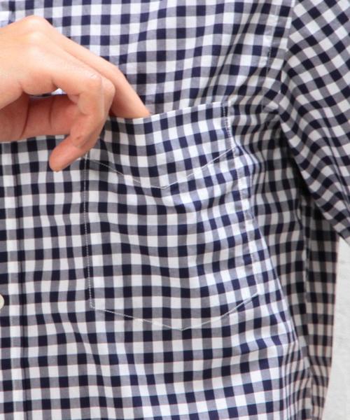 green label relaxing（グリーンレーベルリラクシング）の「KT BR/GGM GIZA ボタンダウン S/SL シャツ◆（シャツ/ブラウス・メンズ・ネイビー/ロイヤルブルー/ブラック・X-LARGE/LARGE/MEDIUM/SMALL）」の9枚目の写真