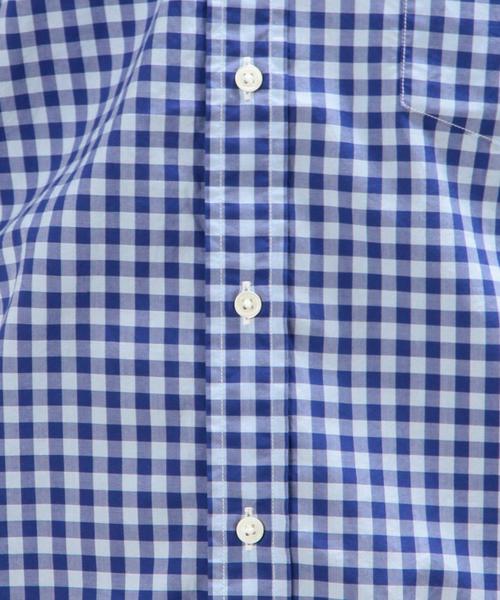 green label relaxing（グリーンレーベルリラクシング）の「KT BR/GGM GIZA ボタンダウン S/SL シャツ◆（シャツ/ブラウス・メンズ・ネイビー/ロイヤルブルー/ブラック・X-LARGE/LARGE/MEDIUM/SMALL）」の4枚目の写真