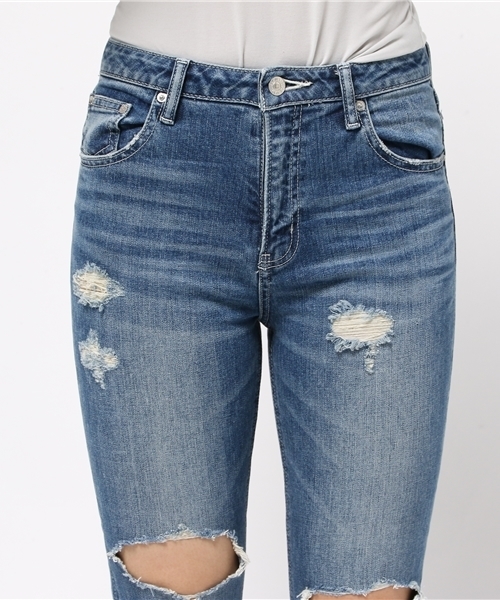 SLY（スライ）の「LARCH CRASH JW ANKLE SLIM-B（デニムパンツ・レディース・ブルー・25inch/23inch/24inch/26inch/27inch）」の5枚目の写真