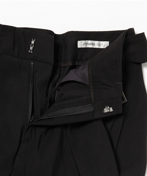 J'studio(ジェイストゥディオ)の「タックワイドパンツ(その他パンツ・レディース・ブラック/グリーン・9号/7号)」の13枚目の写真