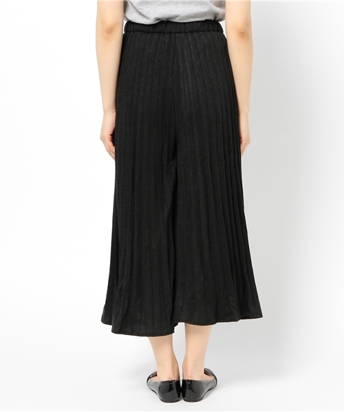 Re:EDIT（リエディ）の「[リエディ]ニットソープリーツスカンツ[リエディオリジナル]ボトムス/パンツ/ワイドパンツ・ガウチョパンツ（その他パンツ・レディース・ワイン/モカ/ブラック/パープル/ダークブルー・X-LARGE/LARGE/MEDIUM）」の8枚目の写真