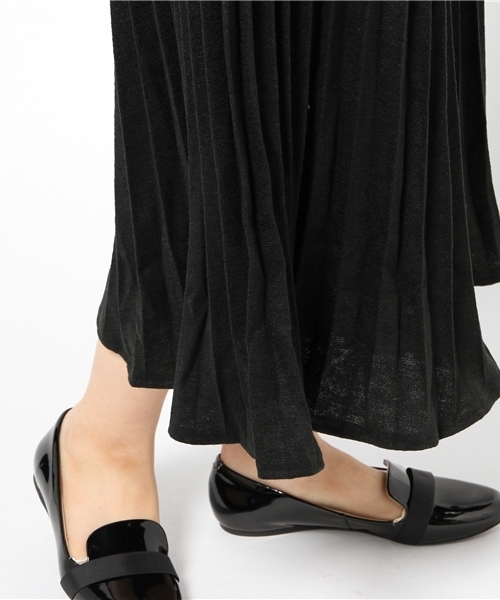 Re:EDIT（リエディ）の「[リエディ]ニットソープリーツスカンツ[リエディオリジナル]ボトムス/パンツ/ワイドパンツ・ガウチョパンツ（その他パンツ・レディース・ワイン/モカ/ブラック/パープル/ダークブルー・X-LARGE/LARGE/MEDIUM）」の11枚目の写真