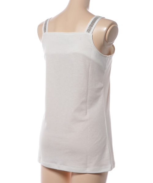 INTERPLANET WINGS（インタープラネットウィング）の「ボールチェーンタンクトップ（タンクトップ・レディース・オフホワイト/オレンジ/ブラック/オリーブ・FREE）」の5枚目の写真