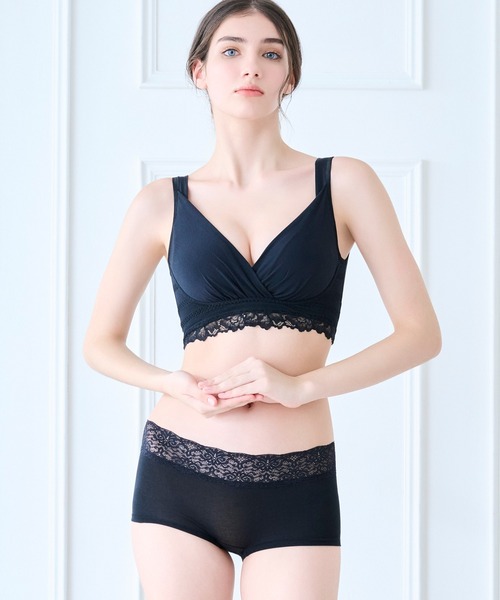 BRADELIS New York / 伸びる・綿混・浅め】モモパンツ・ボーイ