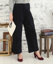 earth music&ecology | USA COTTON　コーデュロイ パンツ(タックワイド)(その他パンツ)