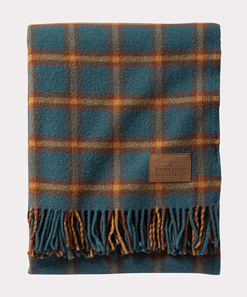 PENDLETON（ペンドルトン）の「PENDLETON ペンドルトン モーターローブ With レザーキャリア ZC333（ブランケット・レディース・グレー系その他/ブルー系その他/レッド系その他/グレー系その他2/グレー系その他3/レッド系その他2/グリーン系その他/イエロー系その他/B/D/C/A/G/E/F/K/L/H/I/J/M/P/Q/O/N・FREE）」の6枚目の写真