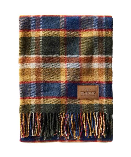 PENDLETON（ペンドルトン）の「PENDLETON ペンドルトン モーターローブ With レザーキャリア ZC333（ブランケット・レディース・グレー系その他/ブルー系その他/レッド系その他/グレー系その他2/グレー系その他3/レッド系その他2/グリーン系その他/イエロー系その他/B/D/C/A/G/E/F/K/L/H/I/J/M/P/Q/O/N・FREE）」の7枚目の写真