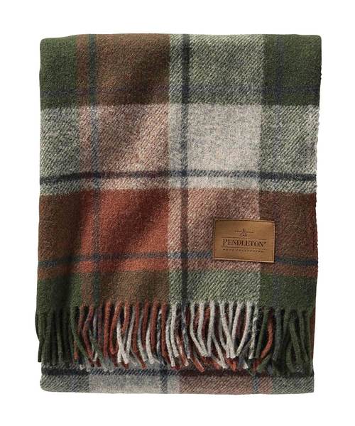 PENDLETON（ペンドルトン）の「PENDLETON ペンドルトン モーターローブ With レザーキャリア ZC333（ブランケット・レディース・グレー系その他/ブルー系その他/レッド系その他/グレー系その他2/グレー系その他3/レッド系その他2/グリーン系その他/イエロー系その他/B/D/C/A/G/E/F/K/L/H/I/J/M/P/Q/O/N・FREE）」の10枚目の写真