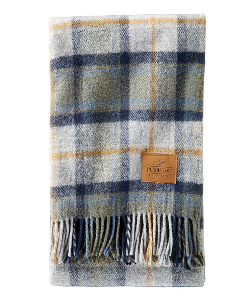 PENDLETON（ペンドルトン）の「PENDLETON ペンドルトン モーターローブ With レザーキャリア ZC333（ブランケット・レディース・グレー系その他/ブルー系その他/レッド系その他/グレー系その他2/グレー系その他3/レッド系その他2/グリーン系その他/イエロー系その他/B/D/C/A/G/E/F/K/L/H/I/J/M/P/Q/O/N・FREE）」の15枚目の写真