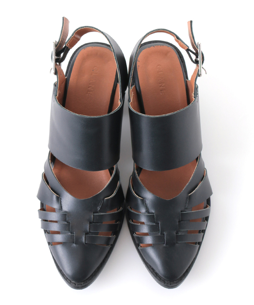 CLANE（クラネ）の「POINTED BRAID SANDAL（サンダル・レディース・ブラック・36/37/38）」の3枚目の写真