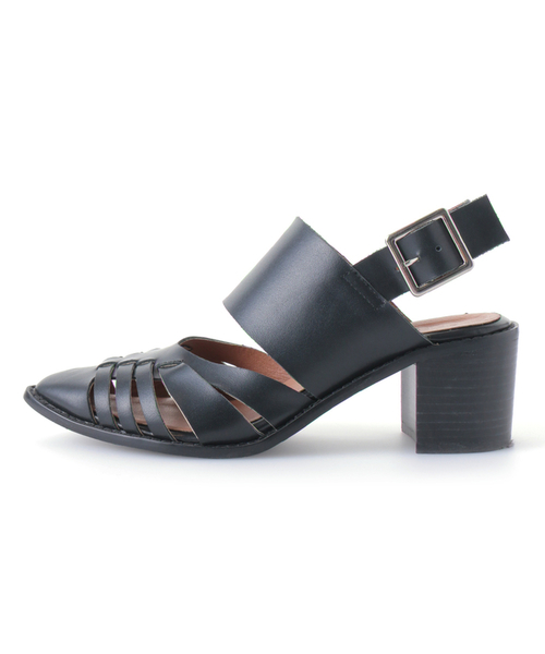 CLANE（クラネ）の「POINTED BRAID SANDAL（サンダル・レディース・ブラック・36/37/38）」の2枚目の写真