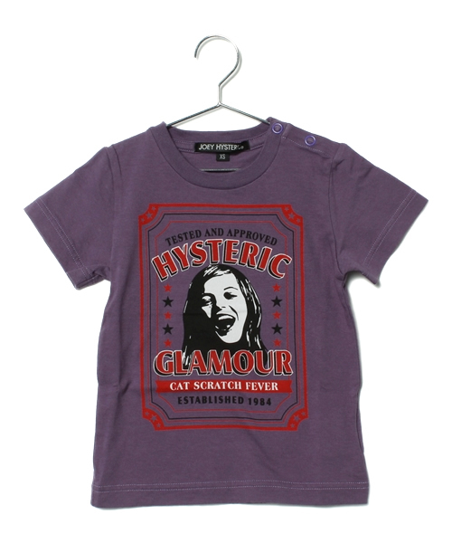 JOEY HYSTERIC（ジョーイヒステリック）の「STAR FRAMED WOMAN pt T-SH（Tシャツ/カットソー・キッズ・ホワイト/ブラック/パープル・X-SMALL/SMALL/MEDIUM）」の3枚目の写真