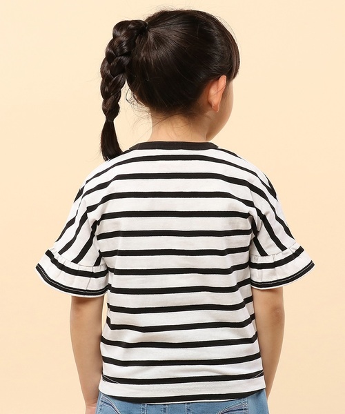 Champion(チャンピオン)の「【Champion】フレアスリーブ刺繍Tシャツ(Tシャツ/カットソー・キッズ・グレー/ピンク/ブラック/ホワイト/ホワイト×ブラック・140/100/120/110/130)」の13枚目の写真