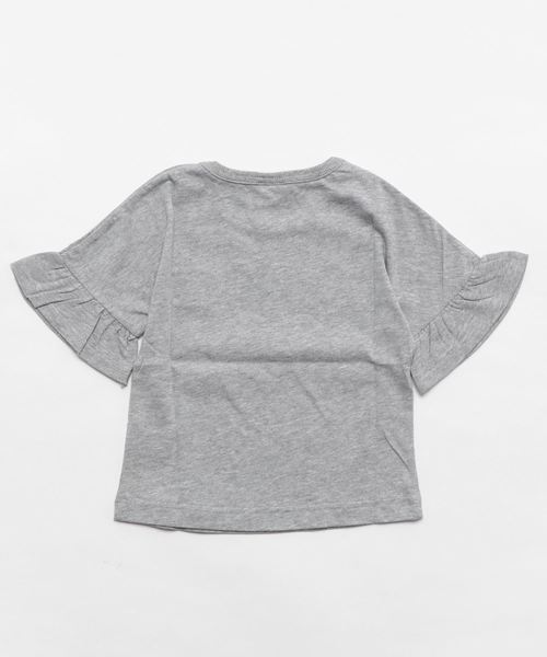 Champion(チャンピオン)の「【Champion】フレアスリーブ刺繍Tシャツ(Tシャツ/カットソー・キッズ・グレー/ピンク/ブラック/ホワイト/ホワイト×ブラック・140/100/120/110/130)」の6枚目の写真
