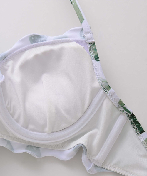 SUNBABIES（サンベイビーズ）の「フリルメロー・ワイヤービキニブラトップ/SUNBABIES（水着・レディース・グリーン系その他/ミント/ピンク系その他・SMALL/MEDIUM/LARGE）」の12枚目の写真