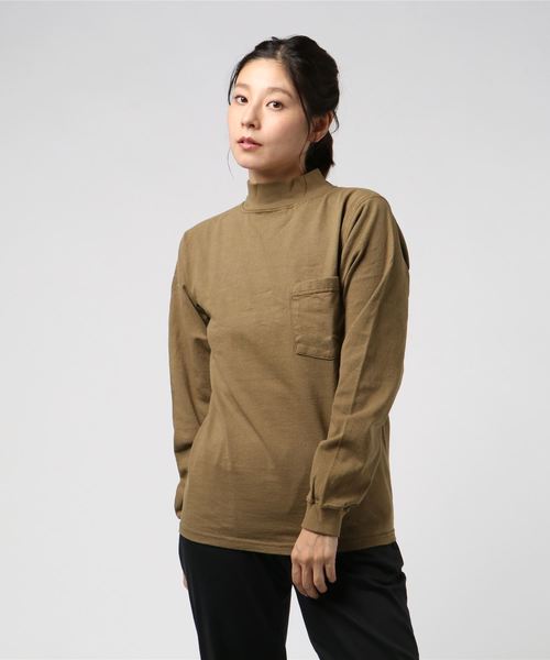 Goodwear(Since1983)(グッドウェア)の「GOODWEAR/グッドウェア モックロングスリーブTEE(WS)(Tシャツ/カットソー・レディース・ホワイト/ブラック/ブラウン/グレー系その他/ナチュラル・S)」の12枚目の写真