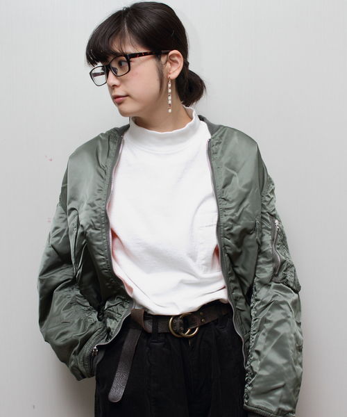 Goodwear(Since1983)(グッドウェア)の「GOODWEAR/グッドウェア モックロングスリーブTEE(WS)(Tシャツ/カットソー・レディース・ホワイト/ブラック/ブラウン/グレー系その他/ナチュラル・S)」の11枚目の写真