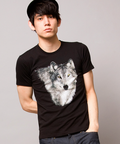 BEAUTY&YOUTH UNITED ARROWS（ビューティーアンドユースユナイテッドアローズ）の「MT コヨーテ ヘッド Tシャツ◆§2（Tシャツ/カットソー・メンズ・ホワイト/ブラック・LARGE/SMALL/MEDIUM）」の2枚目の写真
