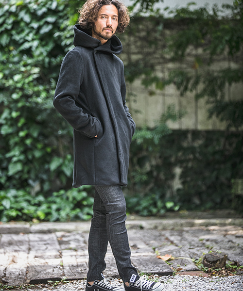 値下げ⭐️【CAMBIO(カンビオ)】フーデッドメルトンロングコート