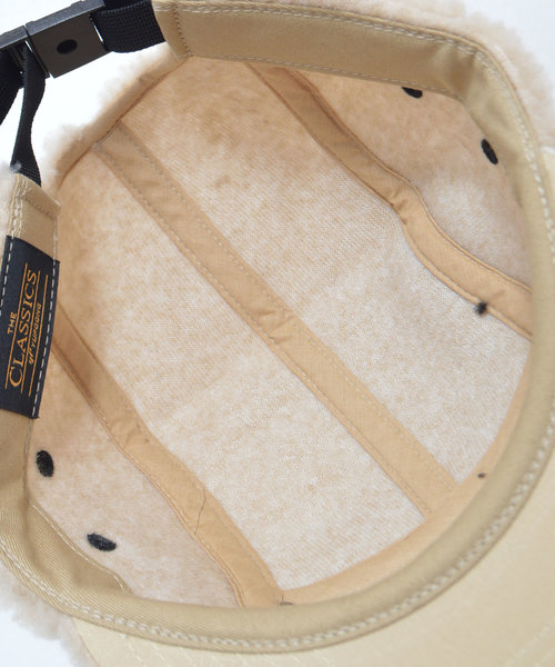 FLEXFIT（フレックスフィット）の「FLEXFIT BOA FLEECE  JOCKEY CAP（キャップ・レディース・ブラック/ベージュ・FREE）」の9枚目の写真