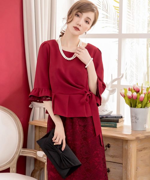 DRESS STAR（ドレス スター）の「リボンデザインサテンクラッチバッグ（クラッチバッグ・レディース・ブラック/グレー/レッド/ナチュラル・フリー）」の14枚目の写真