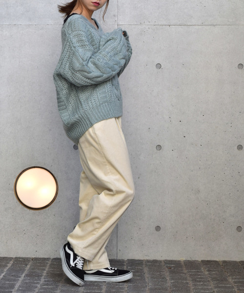 w closet(ダブルクローゼット)の「タック入りペグトップフルレングスパンツ_(その他パンツ・レディース・アイボリー/モカ/ラベンダー・FREE)」の14枚目の写真