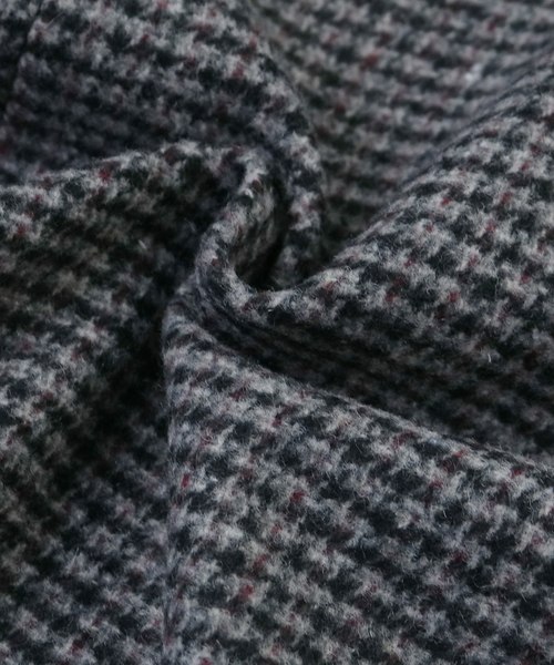 reca（レカ）の「フェイクウールタッチグレンチェック　ロング丈チェスターコート（チェスターコート・レディース・グレー/キャメル・FREE）」の4枚目の写真