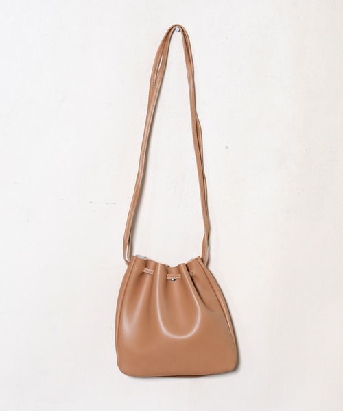 shopnikoniko(ショップニコニコ)の「巾着バッグ(ショルダーバッグ・レディース・ベージュ/キャメル/ブラック/グリーン系その他・フリー)」の13枚目の写真