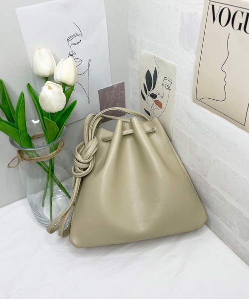 shopnikoniko(ショップニコニコ)の「巾着バッグ(ショルダーバッグ・レディース・ベージュ/キャメル/ブラック/グリーン系その他・フリー)」の20枚目の写真