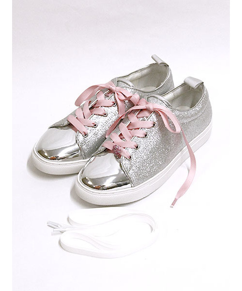 セール クローバーチャーム付きラメスニーカー スニーカー Pink シューズ Pink スニーカー House ピンクハウス のファッション