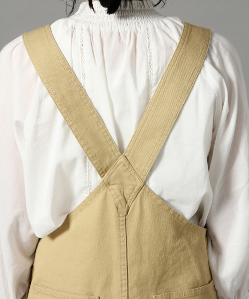 LOWRYS FARM（ローリーズファーム）の「カツラギジャンスカ　818561（ジャンパースカート・レディース・オフホワイト/ブラック/ベージュ・MEDIUM/LARGE）」の12枚目の写真