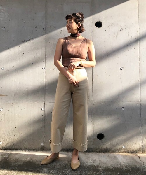 TODAYFUL（トゥデイフル）の「カップインリブタンクトップ