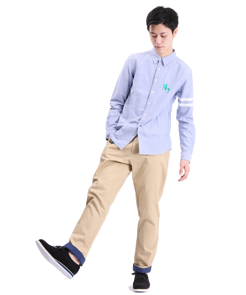 WEGO(ウィゴー)の「WEGO/ロールアップチノパンツ(チノパンツ・メンズ・ホワイト系その他/ベージュ/ベージュ系その他/ネイビー/ブルー系その他/ホワイト・LARGE/MEDIUM)」の18枚目の写真