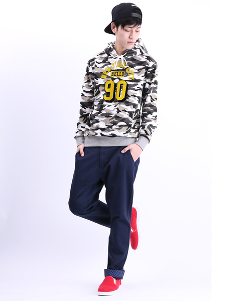 WEGO(ウィゴー)の「WEGO/ロールアップチノパンツ(チノパンツ・メンズ・ホワイト系その他/ベージュ/ベージュ系その他/ネイビー/ブルー系その他/ホワイト・LARGE/MEDIUM)」の20枚目の写真